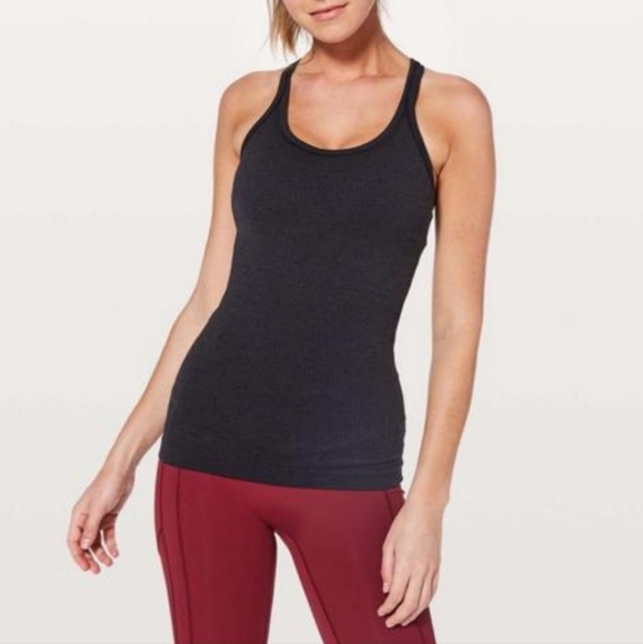 Lululemon Ebb To Street Racerback Crop Tank Top | Black | 8 - Picture 2 of 12